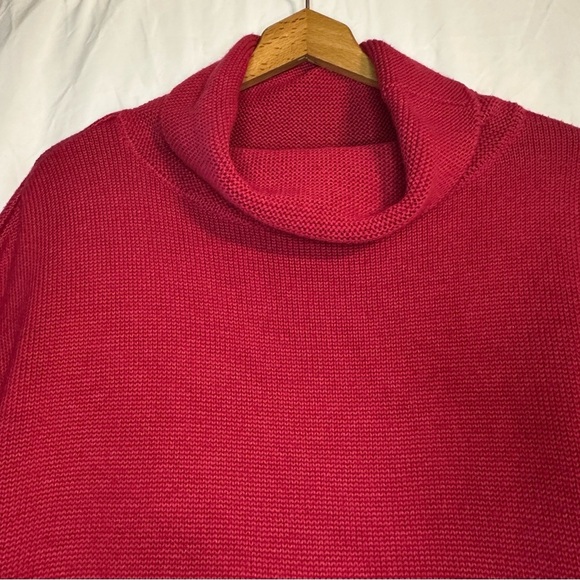 Coldwater Creek Women’s short sleeve turtleneck sweater size Large Pink - Picture 3 of 11